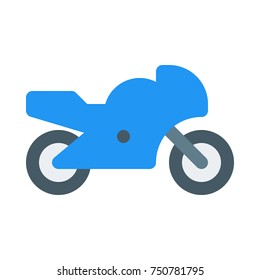 racing motorcycle on isolated background