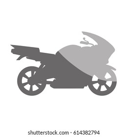 Racing motorcycle silhouette