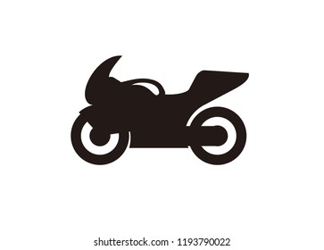racing motorcycle simple icon
