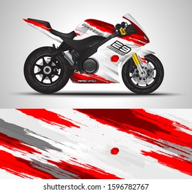 Racing Motorcycle Wrap Decal Vinyl Sticker Stock Vector (Royalty Free ...