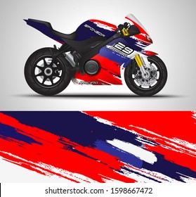 Racing Motorcycle Wrap Decal Vinyl Sticker Stock Vector (Royalty Free ...