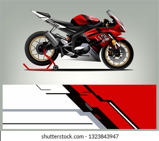 Racing motorcycle wrap vector designs. abstract livery for vehicle vinyl branding