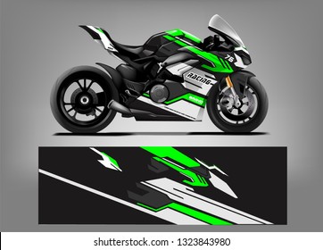 Racing motorcycle wrap vector designs. abstract livery for vehicle vinyl branding