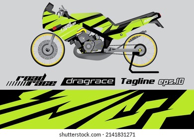 racing motorcycle wrapping sticker design