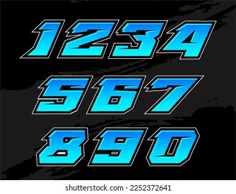 RACING NUMBER, CAR SPORT, NUMBER BASKETBALL, FLAT NUMBER, RACE NUMBER PACK