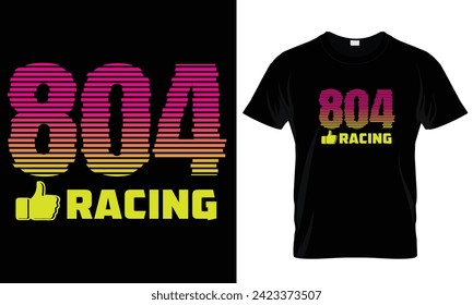 Racing, Number, Graphic, Typography T-shirt Design