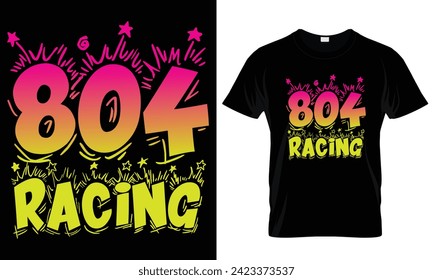 Racing, Number, Graphic, Typography T-shirt Design