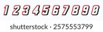 racing number logo designs 1 to 10 for racing, motorsports and racing jerseys