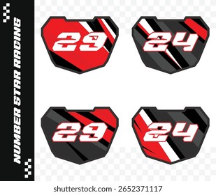 racing number, motorcycle star number, motorcycle decal