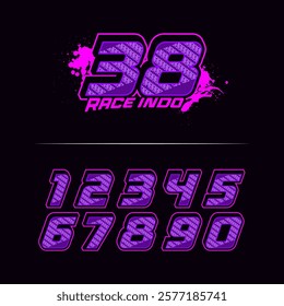 Racing Number start Design Template