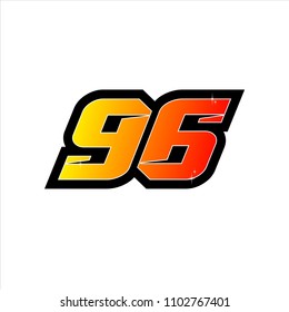 Racing Number Start Racing Number Sport Stock Vector (Royalty Free ...