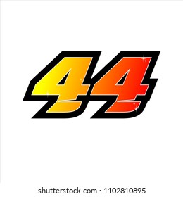 Racing Number Start Racing Number Sport Stock Vector (Royalty Free ...