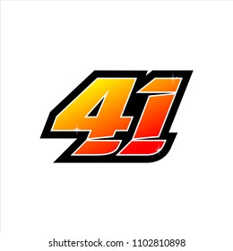 Racing Number Start Racing Number Sport Stock Vector (Royalty Free ...