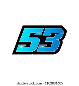 Racing Number Start Racing Number Sport Stock Vector (Royalty Free ...