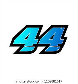 Racing Number Start Racing Number Sport Stock Vector (Royalty Free ...