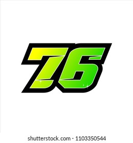 Racing Number Start Racing Number Sport Stock Vector (Royalty Free ...