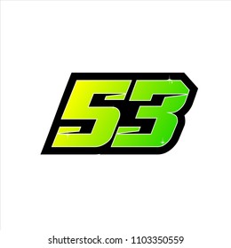 Racing Number Start Racing Number Sport Stock Vector (Royalty Free ...