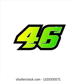 Racing Number Start Racing Number Sport Stock Vector (Royalty Free ...