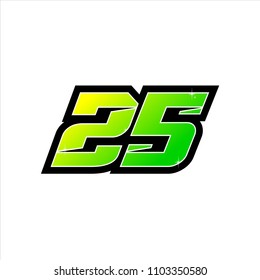 Racing Number Start Racing Number Sport Stock Vector (Royalty Free ...