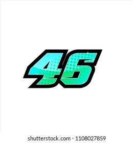 Racing Number Start Racing Number Sport Stock Vector (Royalty Free ...