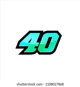 Racing Number Start Racing Number Sport Stock Vector (Royalty Free ...