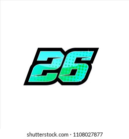 Racing Number Start Racing Number Sport Stock Vector (Royalty Free ...