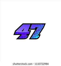 Racing Number Start Racing Number Sport Stock Vector (Royalty Free ...