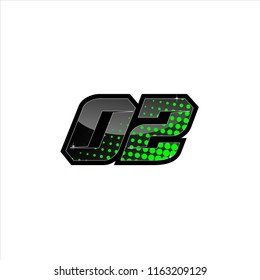 Racing number, number start racing, sport race number 02 with halftone style vector illustration eps 10