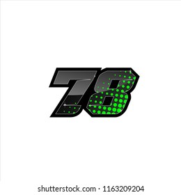 Racing Number Number Start Racing Sport Stock Vector (Royalty Free ...