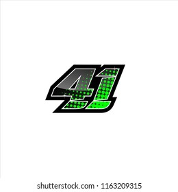 Racing Number Number Start Racing Sport Stock Vector (Royalty Free ...