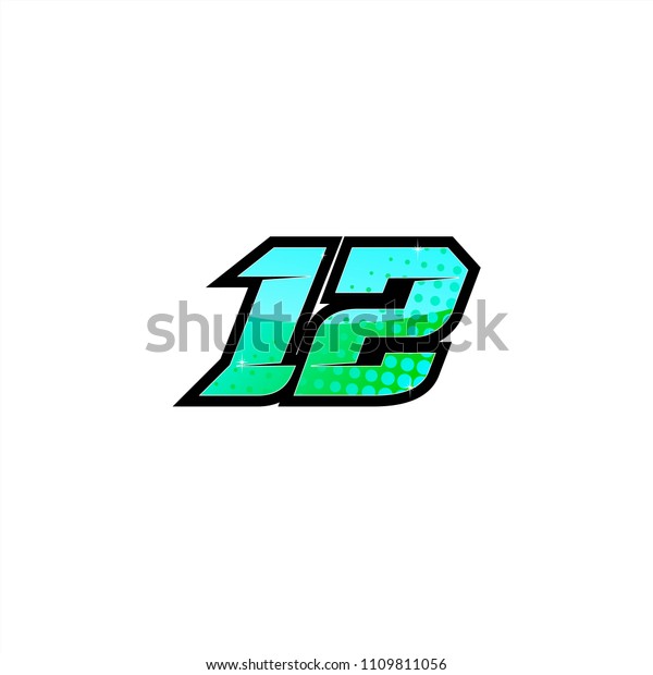 Racing Number Start Racing Number Sport Stock Vector Royalty Free