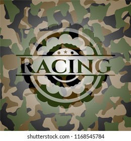 Racing on camouflaged texture