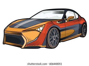 Racing on the sports car