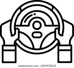 Racing outline icon vector illustration