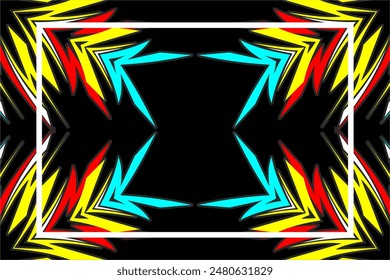racing pattern background vector design with unique patterns and bright colors 