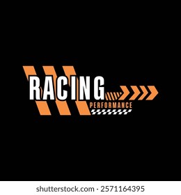 Racing performance sticker template isolated