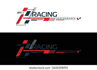racing performance stripe vector t-shirt and apparel design, decal, typography, print, poster EPS 10