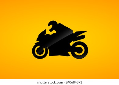 racing pictogram, superbike