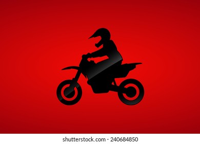 racing pictogram, supermoto