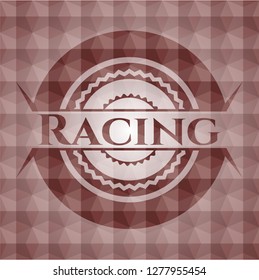 Racing Red Badge Geometric Pattern Seamless Stock Vector (Royalty Free ...