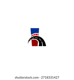 Rennstrecke und dynamische Linienformung Buchstabe i Form. Perfekt für Motorsport-Branding, Reisegeschwindigkeit und Wettbewerbsidentität