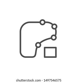 Racing scheme line outline icon