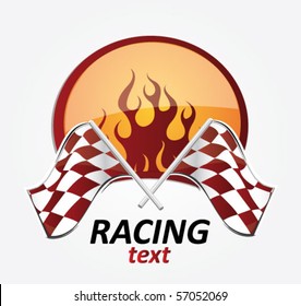 racing sign