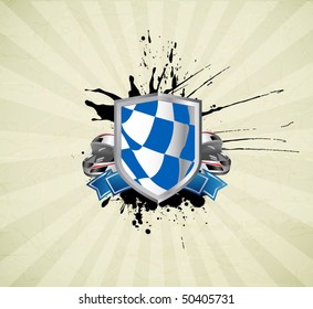 signo de carreras en el fondo de la raya