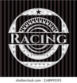 Racing silvery emblem