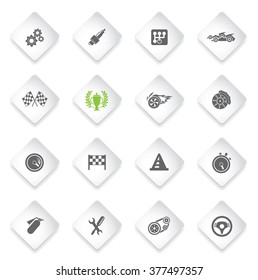 Racing  simply symbols for web and user interface