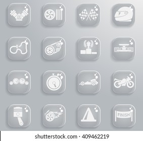 Racing  simply symbols for web and user interface