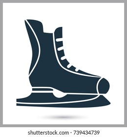 Racing skates simple icon
