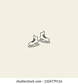 racing skates vector icon