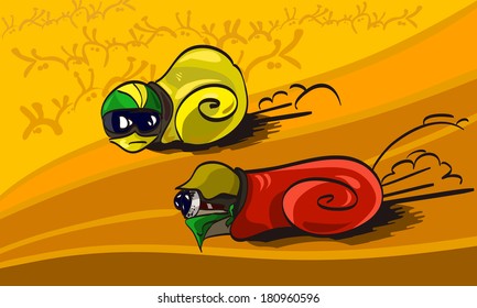 Racing snails